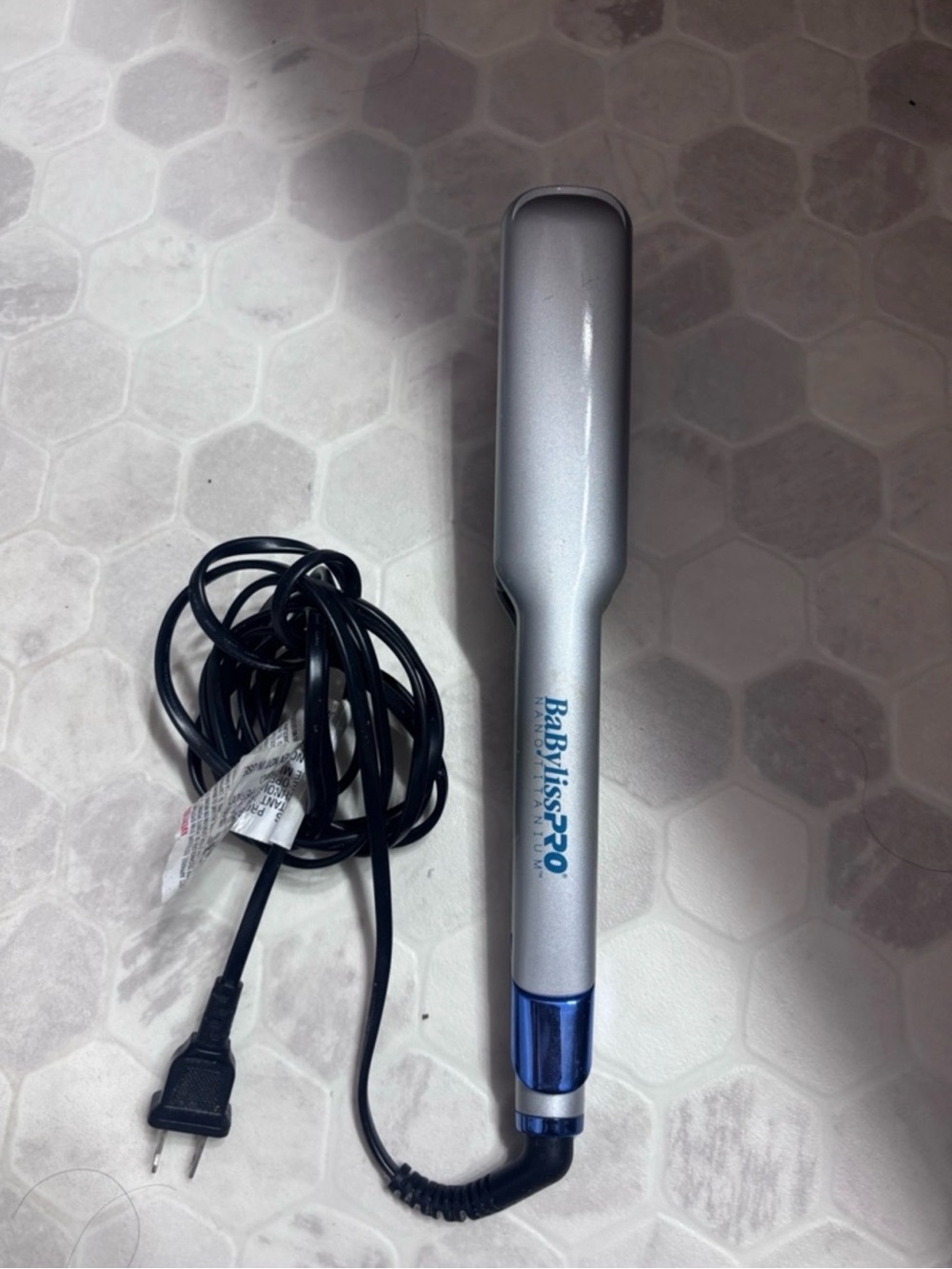 BaBylissPRO Silver Hair Straightener And Curling Wand Bundle Both For $55